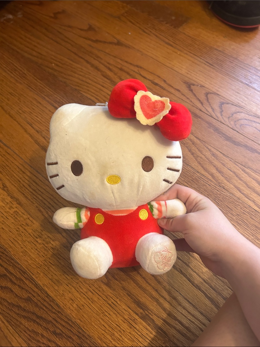 Hello Kitty Red and White Plush with Heart Bow - Hello Kitty Brand